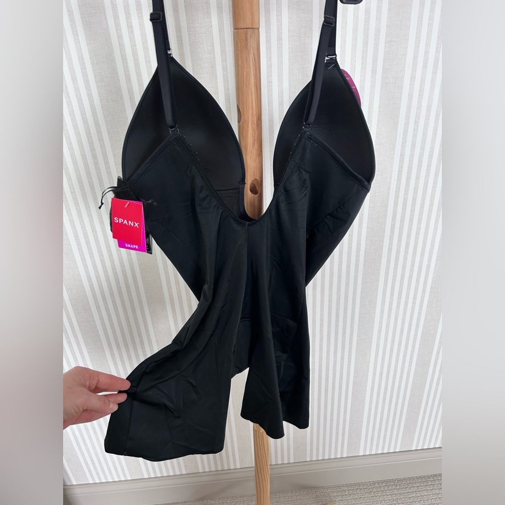 SPANX Suit Your Fancy Black Plunge Low-Back Bodysuit Convertible Straps XL NWT - Picture 7 of 13